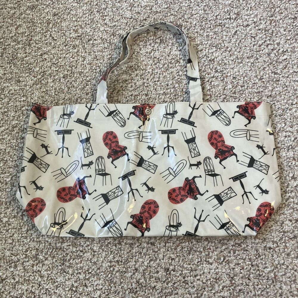 Shinzi Katoh Japanese Designer Tote Bag Shoulder Cat Lover Halloween Vinyl Art